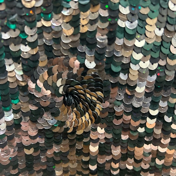 French Connection size 2 sequin sleeveless mod dress. - Picture 4 of 8